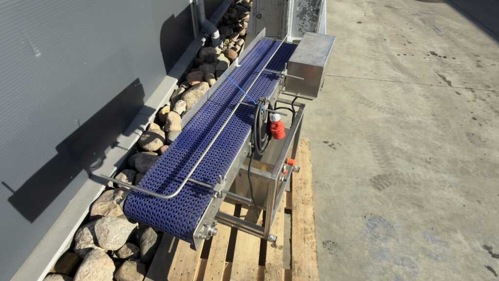 Przenośnik taśmowy nierdzewny taśma modułowa pozioma BMC MachFood