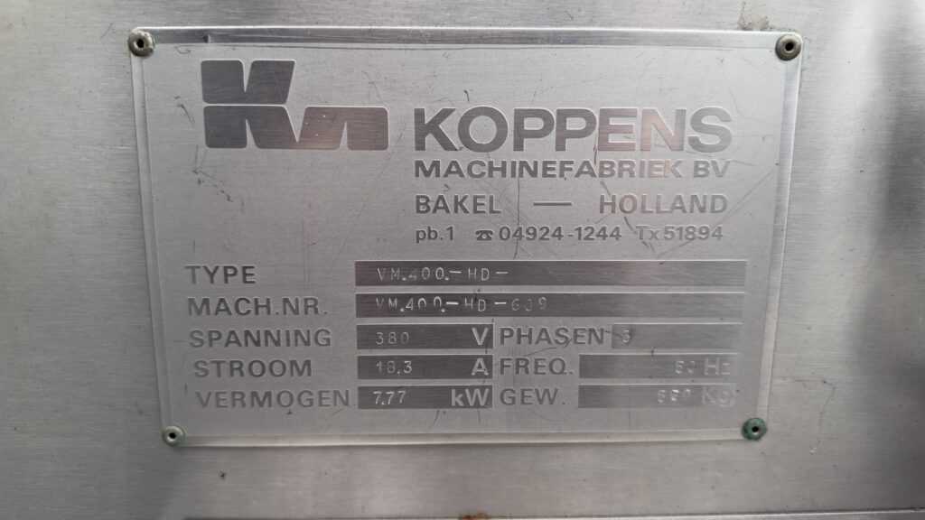 Formierka KOPPENS VM 400 i VM 600